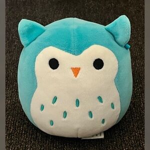 Squishmallows Winston Teal Owl Small Plush Toy